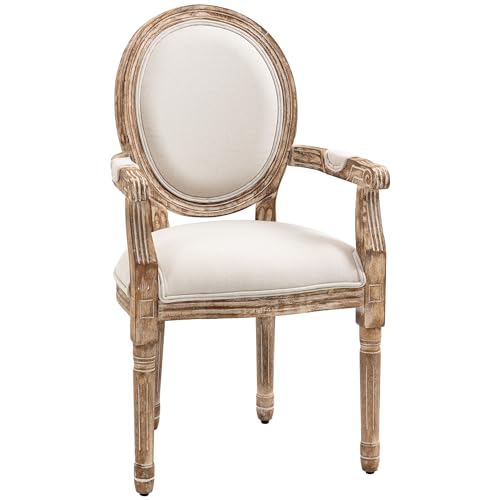 HOMCOM Esszimmerstuhl Retro-Design Küchenstuhl mit Dicker Polsterung...