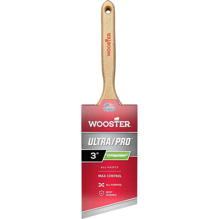12-Pack of 3” Wooster Brush Company 4153 Ultra/Pro Extra-Firm Lindbeck Professional Angle Sash Paint Brush