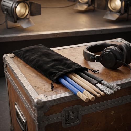 Set de Baquetas 5A de Madera de Arce con Cepillos y Bolsa miniatura 6
