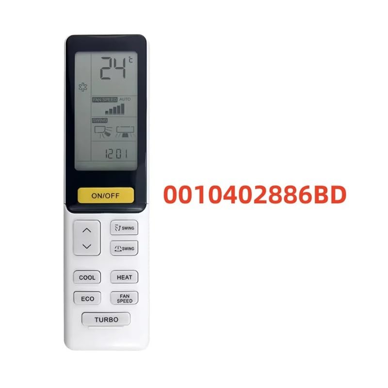 1 Unidad 0010402886BD 0010402886V Control Remoto for Aire Acondicionado YR-HQ V3, V9014557 M5H 3D(0010402886BD)