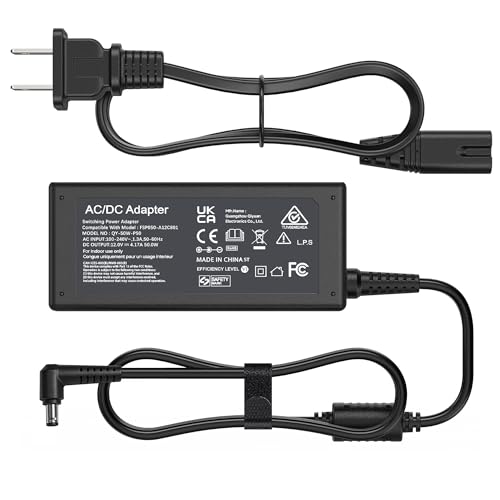 LIFKAHY Peloton Bike Power Cord Replacement 50W 12V 4.17A AC Adapter Compatible with Peloton Model PLTN-RB1V1 PLTN-RB1VO PLTN-RB1VQ ATS050-TP121 Power Supply 5.5mm x 2.5mm Connector
