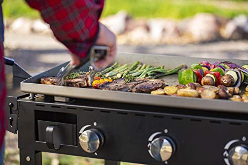 PIT BOSS PB757GS Cast Iron Gas Griddle, Black