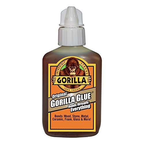 Gorilla Original Gorilla Glue, Waterproof Polyurethane Glue, 2 Ounce Bottle, Brown, (Pack of 10)