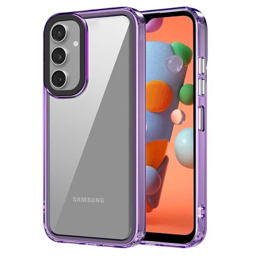 Image of Zapcase Back Case Cover for Samsung Galaxy A14 5G | Compatible for Samsung A14 5G Back Cover | Case Cover with Camera Protection | (TPU + PC | Translucent Purple)