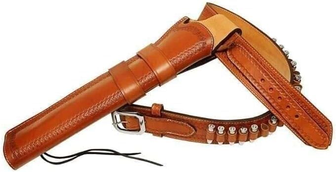 Handcrafted Leather 18" Inch Holster for Mare’s Leg Lever-Action Pistols – Western Ranch Hand Gun Holster for .44, .45 ACP, .38 SPL, .22 LR – Belt & Leg Tie Carry Rig