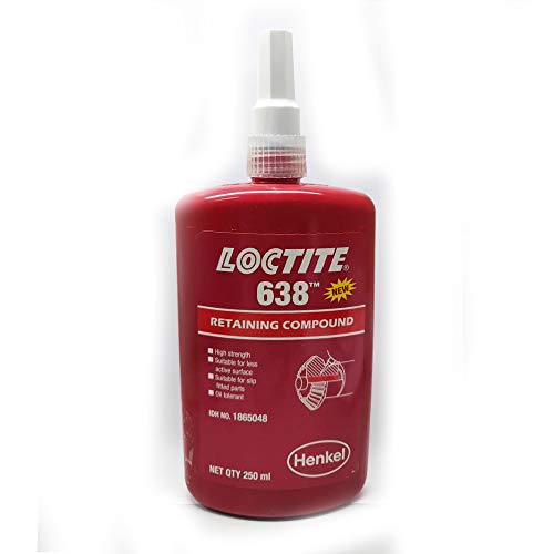 Genuine Henkel Loctite 638 X 250ML High Strength Retaining Compound Metal Adhesive Retainer Glue