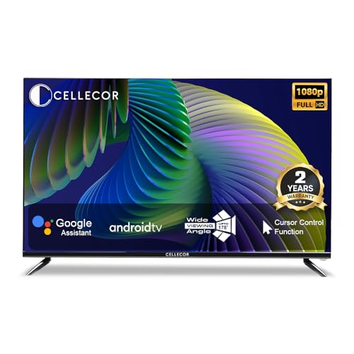 Image of CELLECOR 108 cm (43 inch) Full HD LED Certified Smart Android TV with Voice Remote (E43V)
