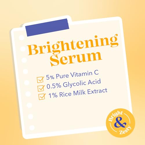 Image of Blue Heaven Brightening 5% Vitamin C Face Serum for Brightening & Glowing Skin | Improves Hydration & Reduces Blemishes | Face Serum for Men and Women, 20ml