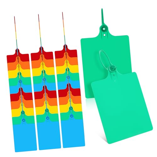 Gadpiparty 100 Pcs Waterproof Shipping Tags Wire Labels for Shelves White Tag String Easy Install