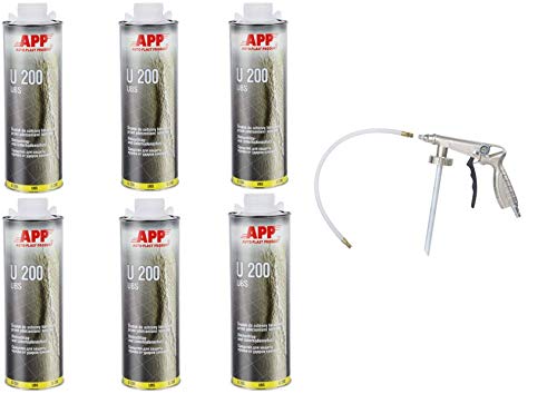 Carton de 6 anti gravillons blanc U200 + pistolet à Blackson