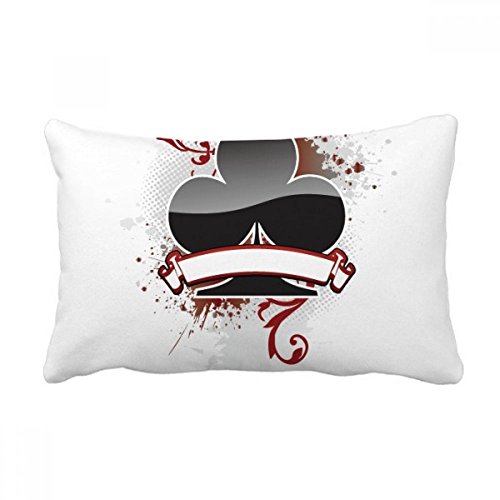 Coussin rectangulaire imprimé multicolore jetons de casino