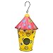 Northlight DW91879 Metal Birdhouse with Flowers, 7.75