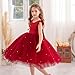 KAQININI Flower Girl Dress Wedding Guest Ruffle Tulle Satin Party Birthday Princess Dresses Pageant Gown Kids Short