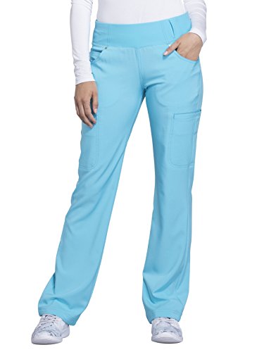 Iflex Scrubs for Women, Yoga-Inspired Knit Waistband Scrub Pants CK002