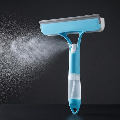 Raclette lave-vitres 2 en 1 VAZCAN® - Spray et nettoyant intégré, design ergonomique, idéal pour vitres, cloisons et plus