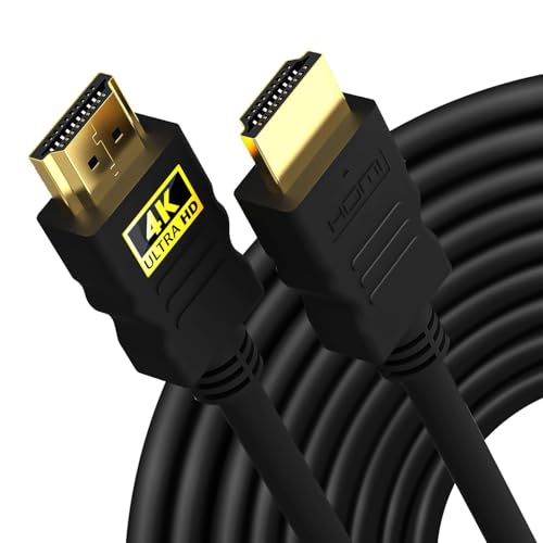 Image of PremiumAV 5M HDMI 2.1 Cable - 64Gbps Ultra High Speed, 4K 120Hz, 1080P 240Hz, ARC /eARC, HDR, 3D, 32 Audio Channels, Gold Plated Connectors - Compatible with TV, PS5, Xbox, Laptop, Projector