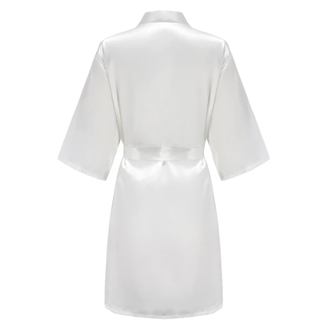 Yeuyyben Blu Navy Accappatoio Sposa Raso Robe Donne Sposarsi Sposa Partito Sorelle Madre Matrimonio Damigella d'onore Abiti