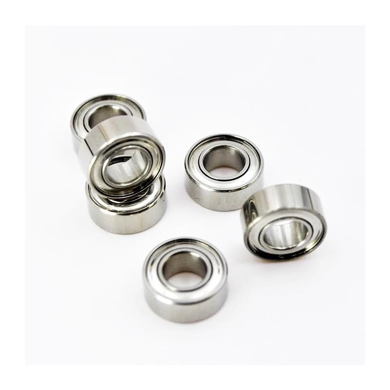 Rodamientos de Bolas de Ranura Profunda, Rodamiento cerámico híbrido S623 Acero Inoxidable 623 3x10x4 mm Pesca giratoria(2Pcs)