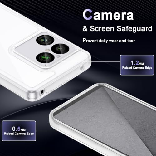 Image of Case for Sony Xperia 1 VIII, Military Grade Drop Protection Phone Case, Yellowing Resistant, Anti-Scratch Hard PC Back, Shockproof Hard Ultra-Thin Protective Cover, Clear