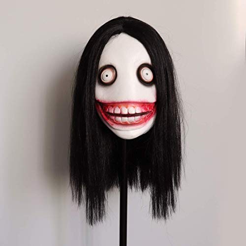 Yeyoxin The Killer Mask Man Zombie Creepy Mask With Wig Blood Horrible Halloween Mask Costume #TOP4