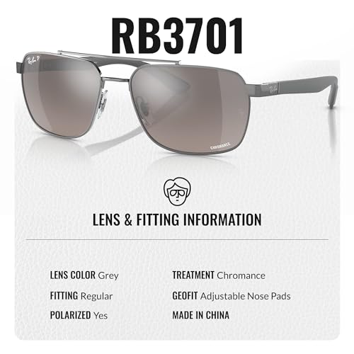 Ray-Ban RB3701 Rectangle Shaped Sunglasses for Men & Women with Official RAYBAN Eyewear Kit4