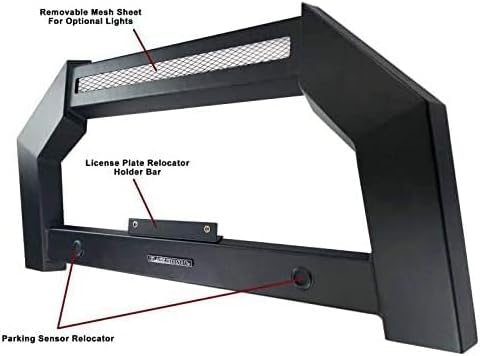 Miniatura 3 de Black Horse Armour Bull Bar - Placa antideslizante para Nissan Frontier-AB-NI25 2005-2021, color negro mate