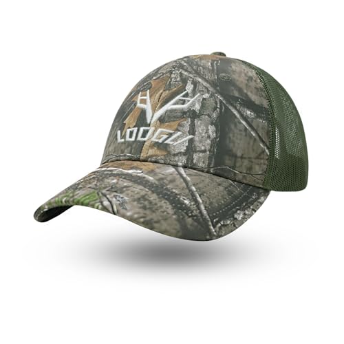 Image of LOOGU Fishing Hat Mesh Back for Men Women Adjustable Baseball Trucker Cap Snapback Hats