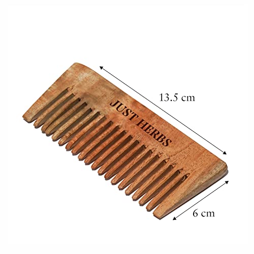 Image of Just Herbs Hair Care & Protection combo with 8 in 1 Shampoo & Neem Wooden Comb