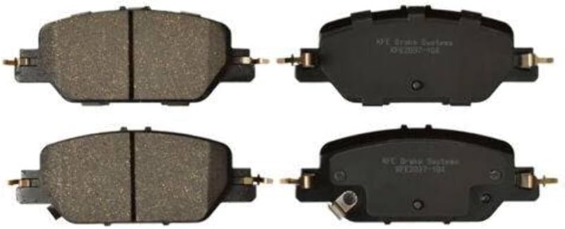 Pastilhas de freio traseiras cerâmicas Akebono Ultra Premium ACT2037 para SUV – 1 unidade