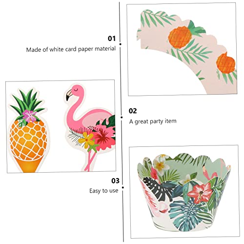 PRETYZOOM 144 Pçs Conjunto De Cartão Surround Kit De Bolo Conjunto De Suporte De Bolo Decoração Hava