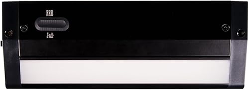 HALO Serie HU11 de 24 pulgadas. Luz LED integrada negra seleccionable para debajo del gabinete