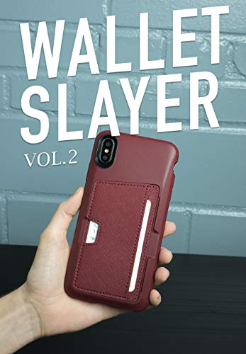 Image of Smartish iPhone Xs Max Wallet Case - Wallet Slayer Vol. 2 [Slim Protective Kickstand] Credit Card Holder for Apple iPhone 10S Max (Silk) - Red Rover Red Rover