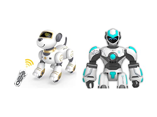 Stemtron Gold Remote Control Robot Dog Toy, 2.4Ghz Intelligent Voice Controlled Robot Smart Robot Gesture Sensing Remote Control Robot For Boys And Girls #TOP12