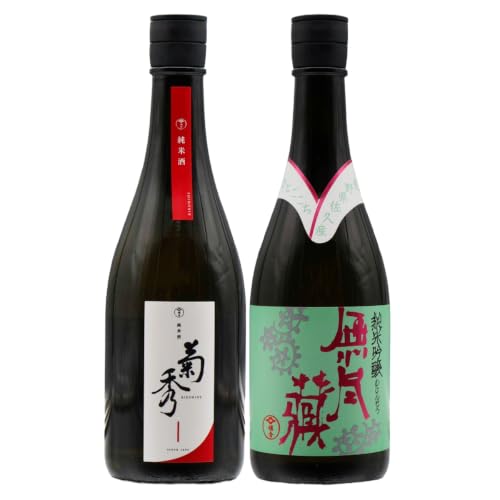 橘倉酒造 酒2種飲み比べ『菊秀純米酒 & 無尽蔵純米吟醸』720ml×各1本(沖縄・離島は配送不可)