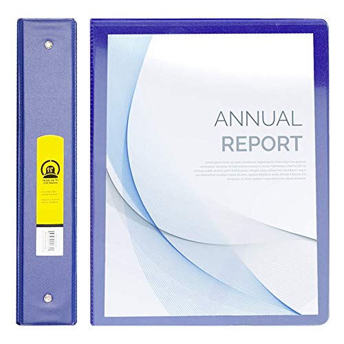 Slant-D Shape 3-Ring View Binder with 2 Pockets, Heavy-Duty Burgundy Document Storage, Polypropylene Customizable 600 Sheet Capacity Binders (Pack of 2) - by Emraw