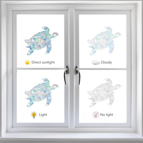 GORGECRAFT 16 peças adesivos de janela de asa de anjo anticolisão adesivos de janela estática adesiv