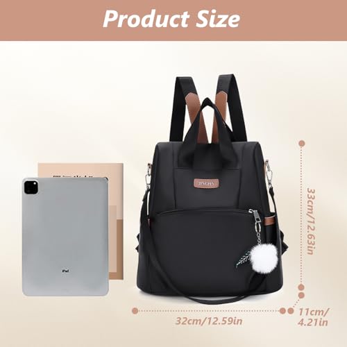 Aucuu Mochila Cartera para Mujer, Mochila de Mujer, Ligero Antirrobo Mini Mochila, Bolsa de Viaje Casual, Mochila de Escuela Bolsa de Hombro, Mochila de Viaje Linda para Niñas con colgante - imagen 2