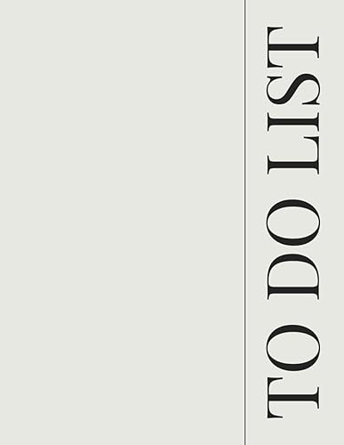 Productive To-Do List Planner: Undated Daily Task Organizer for Efficient Task Management at Work | 8.5" x 11", 105 Pages