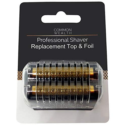 Common Wealth Professional Barber Shaver Replacement Top & Gold Foil CWPSRT26