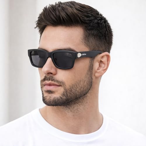 Image of Dervin UV Protection Polarized Rectangular Sunglasses for Men and Women