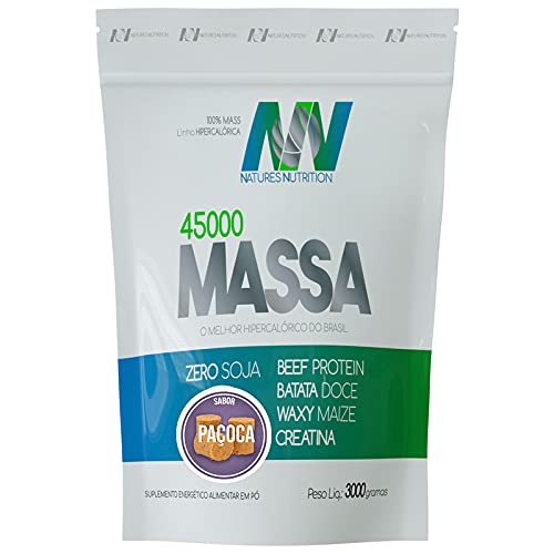 Mass Hipercalórico original 3kg Premium - Paçoca