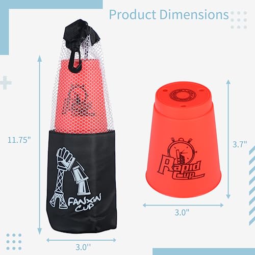 Yeesport Sport Stacking Cups, 48Pcs Sports Stacking Cups Speed Training Games For Travel Party Challenge Competition Gift For Kids And Adults (Blue+Green+Orange+Purple) #TOP4