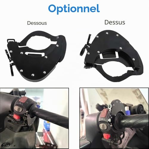 Yosoo Health Gear Régulateur de Vitesse Universel pour Moto, Verrou d'Accélérateur Réglable, Support d'Accélérateur Supérieur