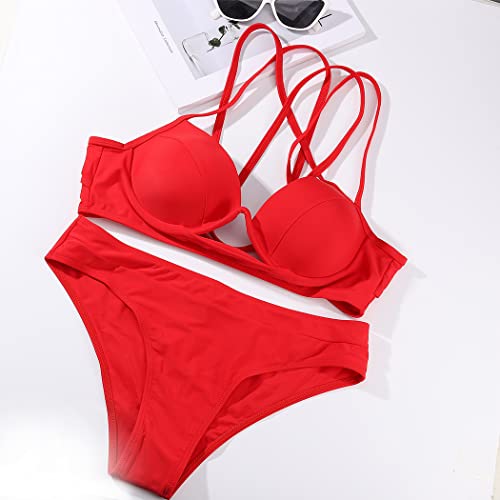 Black Bikini Set Sexy Swimsuit for Women Steel Holder Bikini Top and Bottom Swimwear Padded Bathing Suit for Girls2