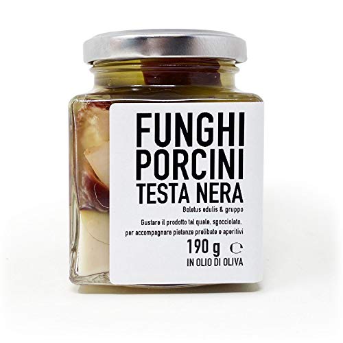 Scherini Valtellina - cèpes TÊTE NOIRE en conserve à l'huile d'olive (190g x 3) – vue 4