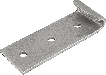 Kipp 05552-9254781 Steel Clamp for Adjustable Latch, Style B, Galvanized and Blue Chromated Finish, Metric
