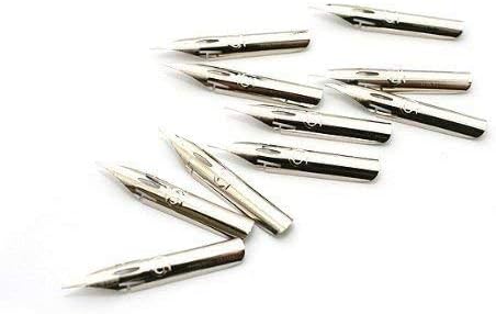 Tachikawa Comic Pen Nib Holder(T-40) + Zebra Comic G Model Chrome Pen 10 Nibs(PG-6C-C-K)