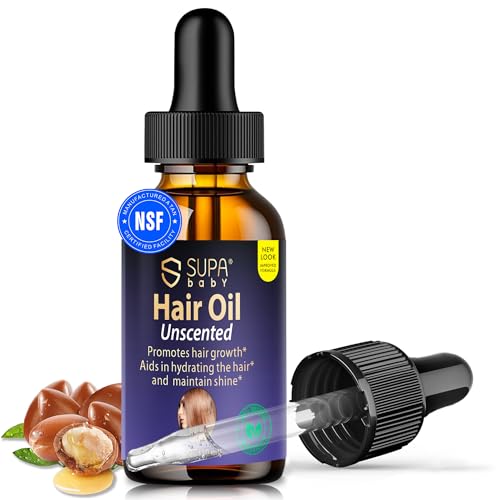 Hair Growth Oil – 100% Natural, Cold-Pressed Blend of 9 Botanical Hair Oils for Hair Growth & Scalp Repair, with Argan, Jojoba, Pumpkin Seed, Hempseed, Non-GMO, for Dry, Curly & Sensitive Scalps
