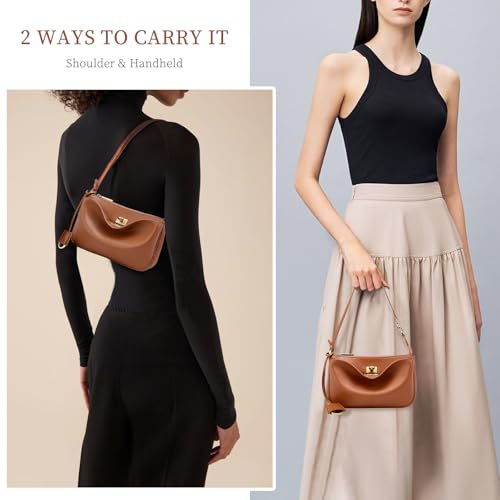 Genuine Leather Shoulder Bag for Women: Designer Leather Crossbody Purses - Fashion Ladies Small Handbag for Travel2