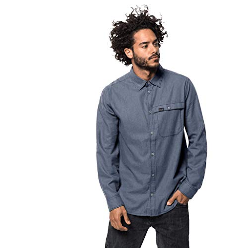 Jack Wolfskin Mens Naka River Shirt M, Night Blue, XXXL by Jack Wolfskin - Used condition - Image 2
